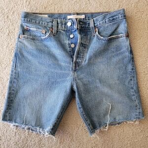Levi's Wedgie size 28 cut-off jean shirts